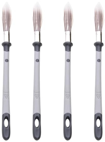 4 pennelli multiuso piccoli accessori per bordi accurati su mobili da parete e finiture per la casa, uso quotidiano e casual