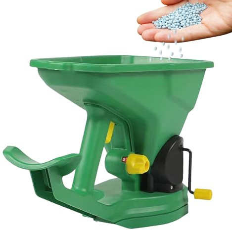 Spargitore per fertilizzanti a Mano per Prati – da Giardino ergonomica, spargitore Portatile, applicatore di Durevole | Attrezzatura per Piante da Giardino e, paesaggistica all'aperto