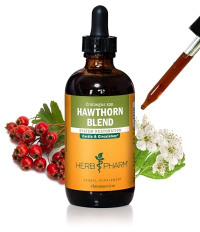 Herb Pharm Hawthorn Blend Liquid Extract for Cardiovascular and Circulatory Support - 4 Ounce