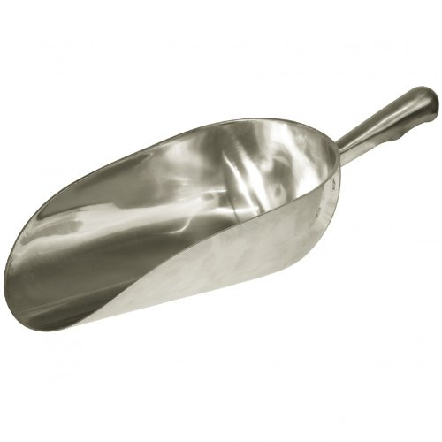 Kerbl 29798 aluminiumavvägningsspade, 2 500 g, rund version