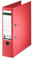 Leitz Qualitäts-Ordner 180°, A4, 8 cm Rückenbreite, Spezialpapierkaschierung in Leinenprägung, Blauer Engel, Rot, 10070025