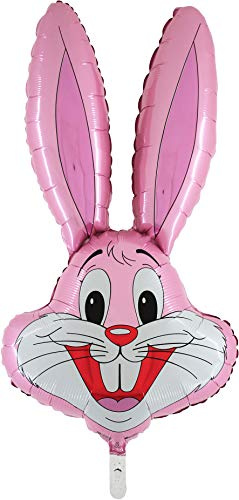 Toyland® 94cm (37) Kaninformad ballong finns i 6 färger - Påskballonger (BABYROSA)