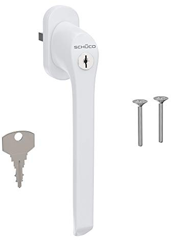 Schiebekipptür- Fenstergriff abschließbar für PSK weiss, vom Markenhersteller SCHÜCO