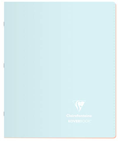 Clairefontaine 951481C Set of 10 Stapled Notebooks Koverbook Blush - 17x22 cm - 96 Seyes Ruled Pages - White Paper 90 g - Opaque Polypro Cover - Random Colours