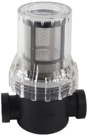 3/8 inline water filter, inline beer filter home brew hose barb in-line strainer 150 micron 100 mesh water and beer filtration