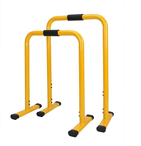Barres parallèles robustes et stables réglables en hauteur pour l'entraînement du haut du corps - abdominaux, pectoraux, biceps, deltoïdes, flexions, tractions