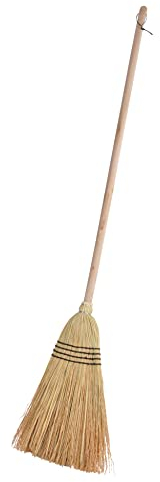 Homéa, Balai Paille 4 Fils Manche Bois 140 cm