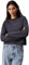 Calvin Klein Damen Langarmshirt Loose Tee Oversized Fit, Grau (Ebony), L