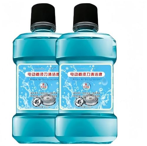 2 Bottles (250ML) Electric Shaver Cleaning Liquid - Compatible With Philips HQ200 JC301 JC302 - Change Cleaning Solution