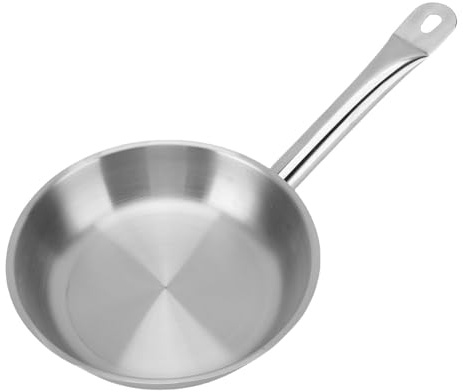 Fyearfly Sartén antiadherente de acero inoxidable 304 de 20 cm para todas las cocinas, suministros de cocina duraderos