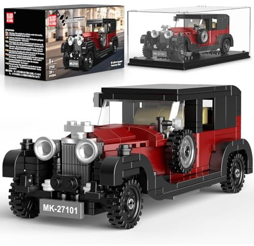 Mould King Kit auto tecnica 27101, kit auto da corsa, 319 pezzi, con vetrina in acrilico, modello di auto da collezione, giocattoli per ragazzi e adolescenti/adulti