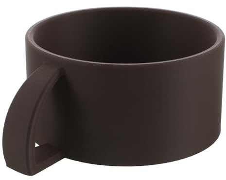 FOMIYES Ciotola Professionale Design Marrone con Pla per da la in e Barba Sapone Quotidiana Elegante Contorni Stilizzati Strumento Cura per Uomini della Barba in Bagno