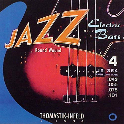 Thomastik Strings for Electric Bass Jazz Bass Series Nickel Round Wound Roundcore Set JR364 4-string roundwound super long scale 36