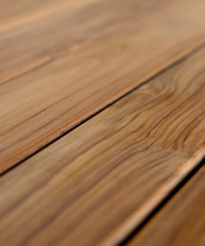 Terrassbrädor av teak från BioMaderas®, bredd 95 mm, tjocklek 19 mm (längd: 110 cm)