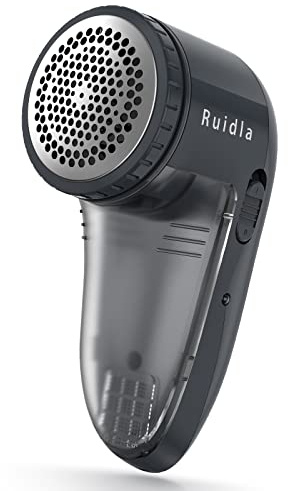Ruidla Fusselrasierer Elektrisch, Elektrischer Fusselentferner Kleidung, Fusselrasierer Kleidung USB Aufladbar, Lint Remover mit 3-Blatt-Klinge aus Edelstahl, Einfaches Entfernen von Fusseln, Bommeln