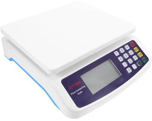 Commercial Scale Electronic Kitchen Scale Digital Food Scale with LCD Display for Baking Bread Cooking Shop Retail 30kg/1g Without Battery