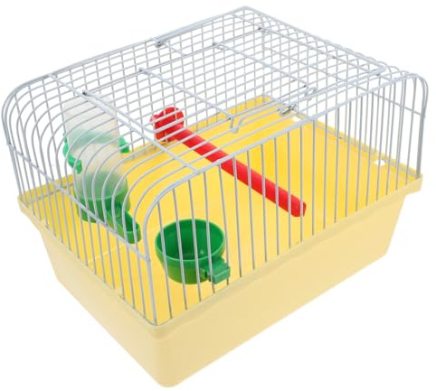 Garneck Small Bird Travel Cage: Portable Parakeet Carrier with Food and Water Box 9.2 Inch Animals Cage for Cockatiels Parrot - Easy to Carry for Short Trip, Daily Outing