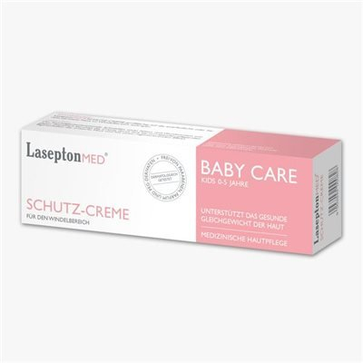Lasepton Baby Schutz Creme, 25 ml: Schutzcreme für Pflege und Schutz im Windelbereich, Creme mit Zinkoxid und Aloe Vera, gegen Nässe und Juckreiz, wirkt beruhigend