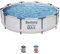 Bestway Steel Pro Pool Swimming Pool, Round Above Ground Garden Frame Pool, Multiple Sizes, 12' x 30/3.66m x 76cm, Grey