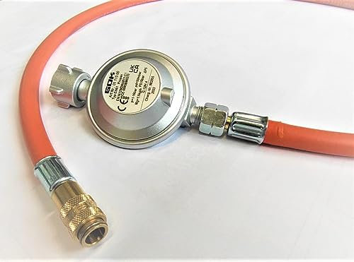 ZaTeChS Gasschlauch GOK 50mBar Reductor-Schlauch mit Schnellkupplung Muffe DN5 (TYP21) | 3 Meter | Anschlussfertiger Reduzierschlauch mit Verbinder | Für Kocher Wohnmobile Kamine Gasgrills Verwendet