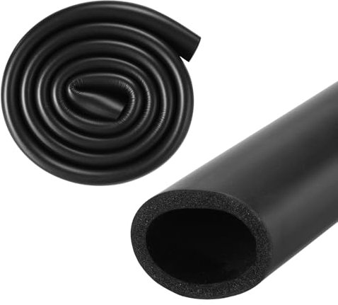 M METERXITY Tubo di Isolamento in Schiuma Tubi, 50mm ID 64mm OD 1m Lunghezza, Tubo Schiuma Flessibile Morbido Isolamento per Supporto Maniglia/Supporto Chitarra/Portapacchi Tetto [Nero]
