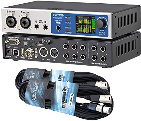 RME Fireface UCX II USB Audio-Interface + 2x keepdrum XLR Kabel