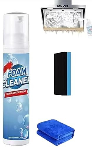 Rinse Free Foam Cleaner,Powerful Foam Cleaner, Kitchen Deep Cleaning Spray, Bubble Cleaner Foam Spray for Bathroom, Car, House Cleaning (1)