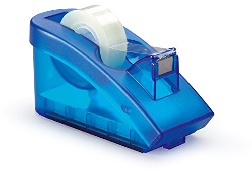 Durable 1709054540 Tischabroller für Klebefilm Trend, transluzent blau