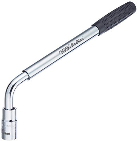Draper Redline® 1/2 17 x 19mm Square Drive Wheel Nut Wrench | 365 to 550mm Extendable Handle | Carbon Steel Socket Reversible | 67641