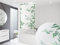 KS Handel 24 Basic DUSCHROLLO 140x190 cm Bambus Weiss GRÜN DUSCHVORHANG! Shower Rollo Curtain