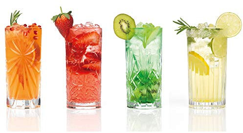 RCR Verres à cocktail hauts en cristal Luxion 26984020006, lot de 4