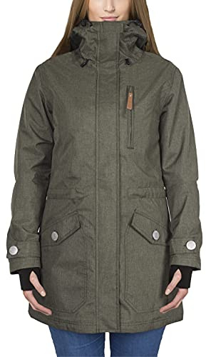 Berydale BD200 Fonctionnelle pour Femme, Vert-Parka légère Printemps/Automne, M