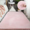 Ceneco-Teppich, ultraweicher Kunstkaninchenfell, zotteliger, Flauschiger Teppich, Rutschfester, langlebiger Teppich für Wohnzimmer, Schlafzimmer, Kinderzimmer(Rosa,60x90cm)