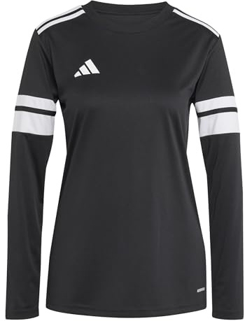 adidas Women's SQUADRA25 Jersey Long Sleeve, Black/White, XL
