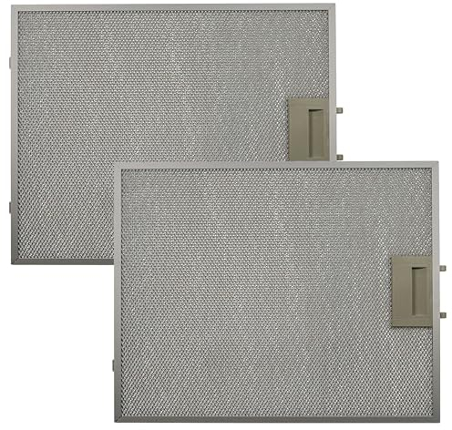 vhbw 2x filtro anti-grasso sostituisce Bosch/Siemens 00703537 per cappa da cucina - 34,9 x 29,6 x 0,8 cm, metallo