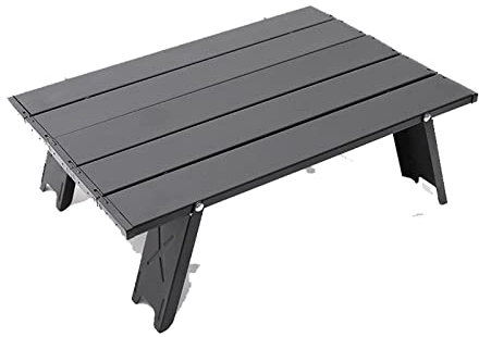 Mesa plegable portátil para acampar al aire libre, playa, picnic y barbacoa, mini escritorio de vajilla para excursiones, escritorio ultraligero y plegable para computadora