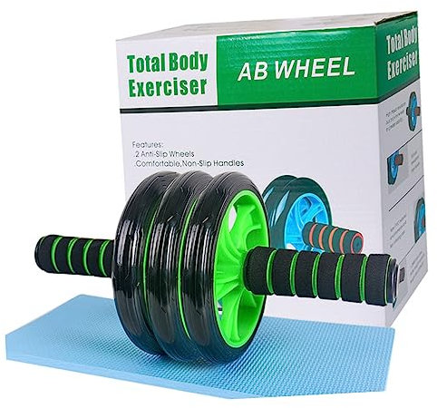 Kisangel Rad-bauchroller Für Fitness Bauchmuskeltrainer-rad Mit Rutschfesten Schwammgriffen Übungsrollerrad Für Training Zu Hause Studio Ergonomisch Geformte Griffe Für Komfortables Greifen