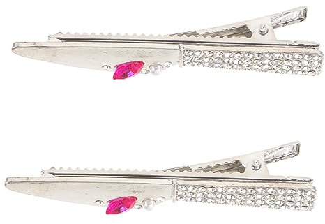 WRITWAA 2pièces Épingles à Cheveux Métal Pour Femmes Mini Accessoires Pour Cheveux Avec Strass Mignonnes Pour Diverses Occasions