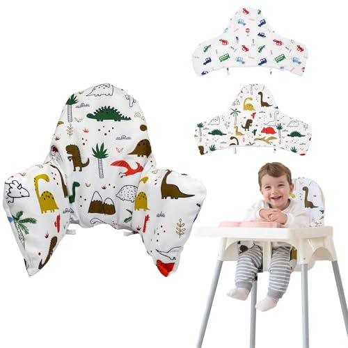 Cuscino riduttore universale per seggiolone - Rivestimento lavabile con inserto gonfiabile a doppia faccia, ideale per bambini dai 6 mesi in su