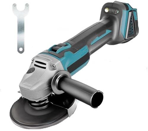 Akku Winkelschleifer Ø125mm 10000 U/min Ersatz für 18V Makita DGA504Z- Bürstenloser Motor, Akku Flex Trennschleifer Zum Schneiden, Schleifen, Polieren（Nur Körper）