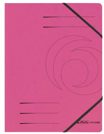 Herlitz 11159654 hörnnyckel A4 färgspanna, 355 g/kvm 5-pack, färg fuchsia