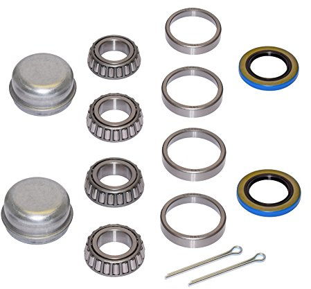 Pair of Trailer Bearing Repair Kits for 1-1/16 Inch Straight Spindles