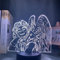 Anime My Hero Academia Hawks 3D Illusion Lampe für Kinder Schlafzimmer Dekoration Atmosphäre Manga LED Nachtlicht Jungen Geburtstagsgeschenk-16 Farbe mit Fernbedienung