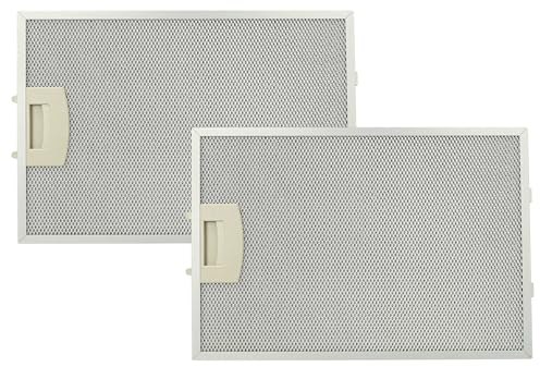 vhbw 2x filtro metálicos de grasa compatible con Balay 3BD765X/01, 3BD765X/02, 3BD775X/01, 3BD775X/02, 3BD795X/01 campana extractora, metal