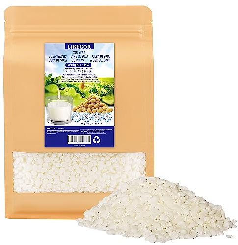 Naturligt sojavax sojavax för ljustillverkning (1 kg)