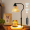 CANMEIJIA Candle Warmer Lamp UK Electric Candle Warmer with Timer,Dimmer,Height Adjustable Scented Candle Burner Lamp for All Jar Candles,Black Home Decor Gifts(2 * 50W Bulbs Included)