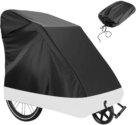 Yootiko Cykelvagn vikbart garage skydd, cykelgarage hundvagn lastvagn cykel presenning, cykelskydd utomhus väderbeständig vattentät universell för motorcykel Ebike 200 x 90 x 100 cm