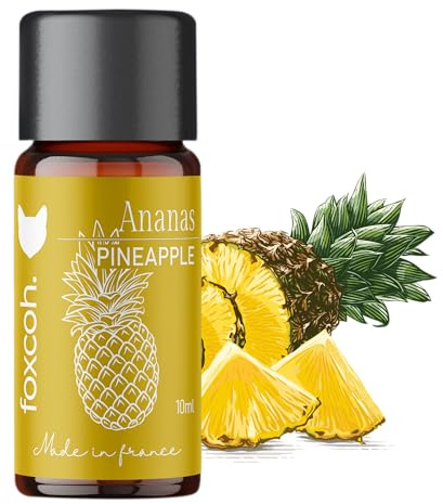 FoxCoh, Ananas 10ml, Concentré de parfum - Diffusion, Cométique, Massage, Bain aromatique - DIY Bougie, Savon, Crème, Huile, Lotion - Peau Cheveux