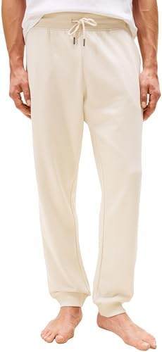 Tommy Hilfiger Uomo Pantaloni da Jogging Track Pant con Coulisse, Avorio (Newsprint), L
