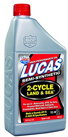 Lucas Oil 10467 Semi-Synthetic 2-Cycle Land and Sea Oil TC-W3-1 Quart